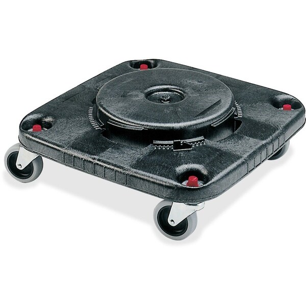 Brute Square Dolly, f/28/40/50 Gal, 17-1/4"x6-1/4", 2PK, BK